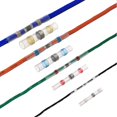 thumbnail image 4 of 50 terminales eléctricos para soldar, tubos termorretráctiles, terminales de cobre eléctricos, conector de cable de alambre, rojo, 4 of 5