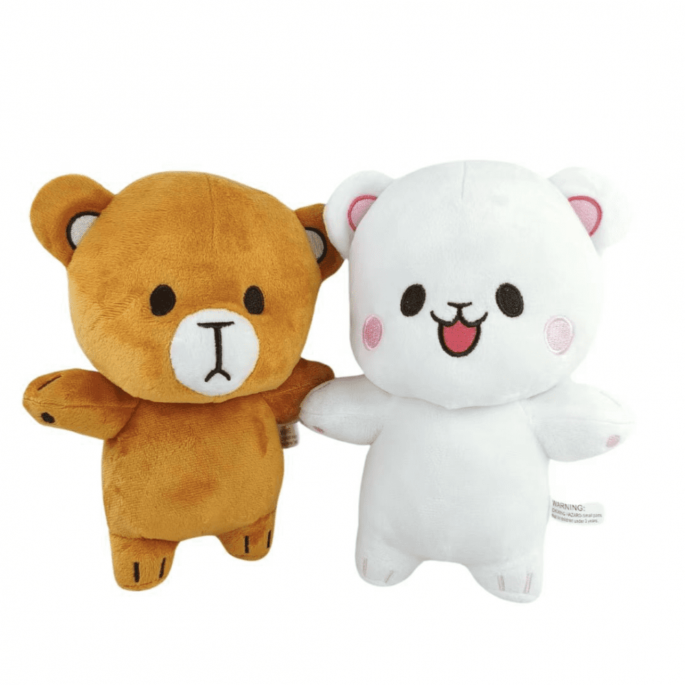 Yejue Milk and Mocha Plush Toy 8in Milk and Mocha Bear Plush Cute