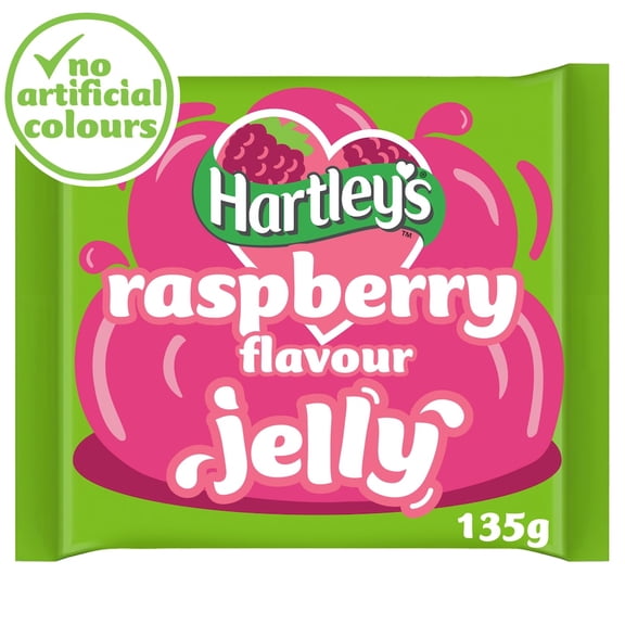 Hartleys Raspberry Jelly / Jello 135G Makes 1 Pint - British Jelly