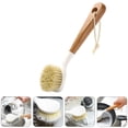 thumbnail image 4 of 1pc Kitchen Sisal Hemp Long Handle Pot Pan Cleaning Brush (Assorted Color), 4 of 7