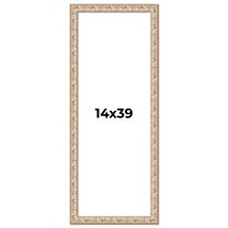 14x39 Frame White Real Wood Picture Frame Width 1.5 inches | Interior Frame Depth 0.5 inches |