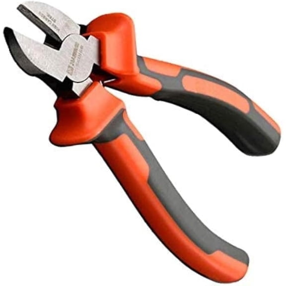 Harden Wire Cutters Diagonal Pliers 6" - Side Flush Cutters for Wire, Zip Ties, Crafting, Electrical Wire - Fine - Spring Ergo Handle (1)