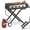 Foldable Stand, variant on Ktaxon 4 Burner Propane Griddle Flat Top Gas Grill with Stand,Wheels 40000 BTU with Lid,Ceramic Coated Cast Iron Pan,Portable