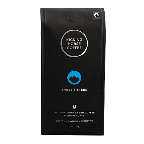Three Sisters Medium Roast Whole Bean Coffee - USDA Certified Organic Arabica Beans - 10 oz