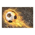 thumbnail image 2 of MKHERT Soccer Ball Doormat Rug Home Decor Floor Mat Bath Mat 23.6x15.7 inch, 2 of 3