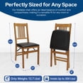 thumbnail image 5 of Open Box Stakmore True Mission Adult Folding Chair, Set of 2, Oak Frame with Black Vinyl Seat, 5 of 6