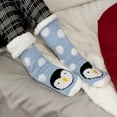 thumbnail image 5 of BambooMN Extra Thick Cozy Fuzzy Animal Thermal Cabin Plush Fleece-lined Knitted Crew Socks, 5 of 6