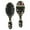 Black Christmas Santa, variant on Black Christmas Santa Pattern Hair Brush,Girls Detangling Hair Brush,Glide Through Tangles with Ease for Wet & Dry Hair,8.8"X2.8"