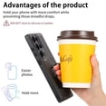 thumbnail image 5 of For Samsung Galaxy S25 Ultra 5G 6.9" Case With Belt Clip Holster And Kickstand MagSafe Magnetic Phone Cases,Black,For Galaxy S25 Ultra 5G, 5 of 8