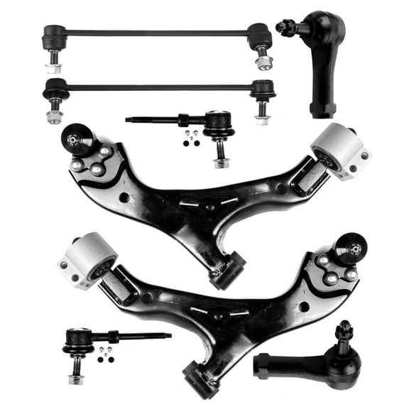 ECCPP Control Arm Kit 2005 2006 2007 for Chevrolet Equinox for Pontiac Torrent for Saturn Vue - Lower Control Arms Outer Tie Rod Ends Front Sway Bar End Links Rear Sway Bar End Links