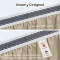 thumbnail image 5 of California Design Den 100% Organic Cotton, Twin Extra Long Fitted Sheet Only - Soft, Crisp Sheets with Deep Pockets for a Snug-Fit - Warm Taupe, 5 of 9