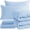 Aqua-Twin (5 Pieces), variant on Comforter Set With Sheets  5 Pieces Soft And Breathable Bedding Bed In A Bag Down Alternative Solid Color All Season Black