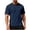 Navy, variant on Men's Soft Jacquard Shirts Breathable Casual Stretch Crewneck Tops Solid Color Short Sleeve Basic Daily Work Tees Navy XXXL