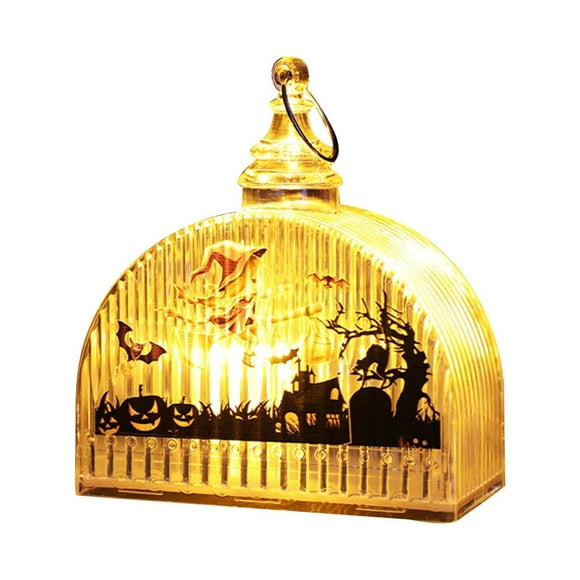 Halloween Table Decorations New Decorative Props Luminous Pumpkinlantern Halloween Night Light Decoration Cage Bar Room Table Decoration Halloween Decorations Party
