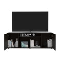 thumbnail image 4 of Depot E-Shop Dallas TV Stand for TVs up 55" with 2 Cabinets and 4 Shelves, Black, 4 of 6
