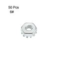 thumbnail image 3 of 6#-32 Carbon Steel Female Thread Kep Hex Head Lock Nut 50 pack, 3 of 4