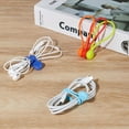 thumbnail image 3 of Magnetic Cable Ties 10 Pcs Reusable Cable Organizers Earbuds Cords USB Cable Manager Keeper Wrap Ties Straps for Office, School, Home Organization Sherry Silicone, 3 of 9
