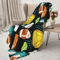thumbnail image 5 of Sport Basketball Soccer Football Baseball Throw Blanket Soft Bed Bedding Warm Cozy Plush Flannel Fleece Blankets Gifts for Boys Teens Men, Sofa Couch Bedroom Home Decor, 80"x60", 5 of 6