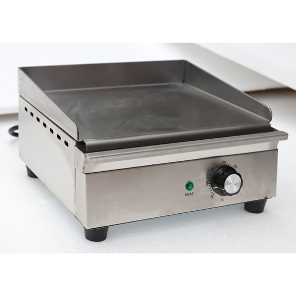 Electric Countertop Flat Cooking Griddle Grill Stainless Steel Commercial Home 110V 1200W