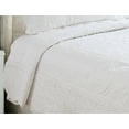 thumbnail image 4 of Marina Decoration Embroidered Stitching Coverlet Bedspread Ultra Soft Solid Bedding Summer Quilt Set with Quilted Sham, Ivory Floral Paisley Pattern, 4 of 6