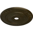 thumbnail image 3 of Ekena Millwork 26 3/4"OD x 3 5/8"ID x 1 1/8"P Leaf Ceiling Medallion (Fits Canopies up to 3 5/8"), Hand-Painted Green Gold, 3 of 5