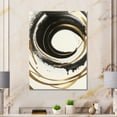thumbnail image 2 of Designart Black And Gold Curves III Canvas Wall Art, 2 of 5