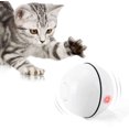 thumbnail image 1 of Pelota interactiva de juguete para gatos con luz LED, bola autogiratoria de 360 grados, azul Feliz Sencillez, 1 of 2