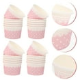 thumbnail image 3 of Frcolor 50pcs Dessert Packaging Bowls Disposable Yogurt Bowl Ice Cream Paper Cups, 3 of 10