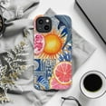 thumbnail image 6 of Sun & Sea Dual Layer Phone Case | Tropical Dolphin Fruit Art Design for iPhone 16 15 14 13 12 11 Pro Max, 6 of 6