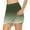 Army Green, variant on Uaswgudfs High-Waisted Women's Jean Shorts with Subtle Pockets - Short Inseam for Summer Comfort & Mobility Black L