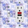 thumbnail image 1 of Metal Light Switch Wall Plate Outlet Cover (Coffee Mocha Espresso Chocolate Shake Cupcake Macaron Flower Bouquet Blue Bow - Single Toggle Single Rocker), 1 of 2
