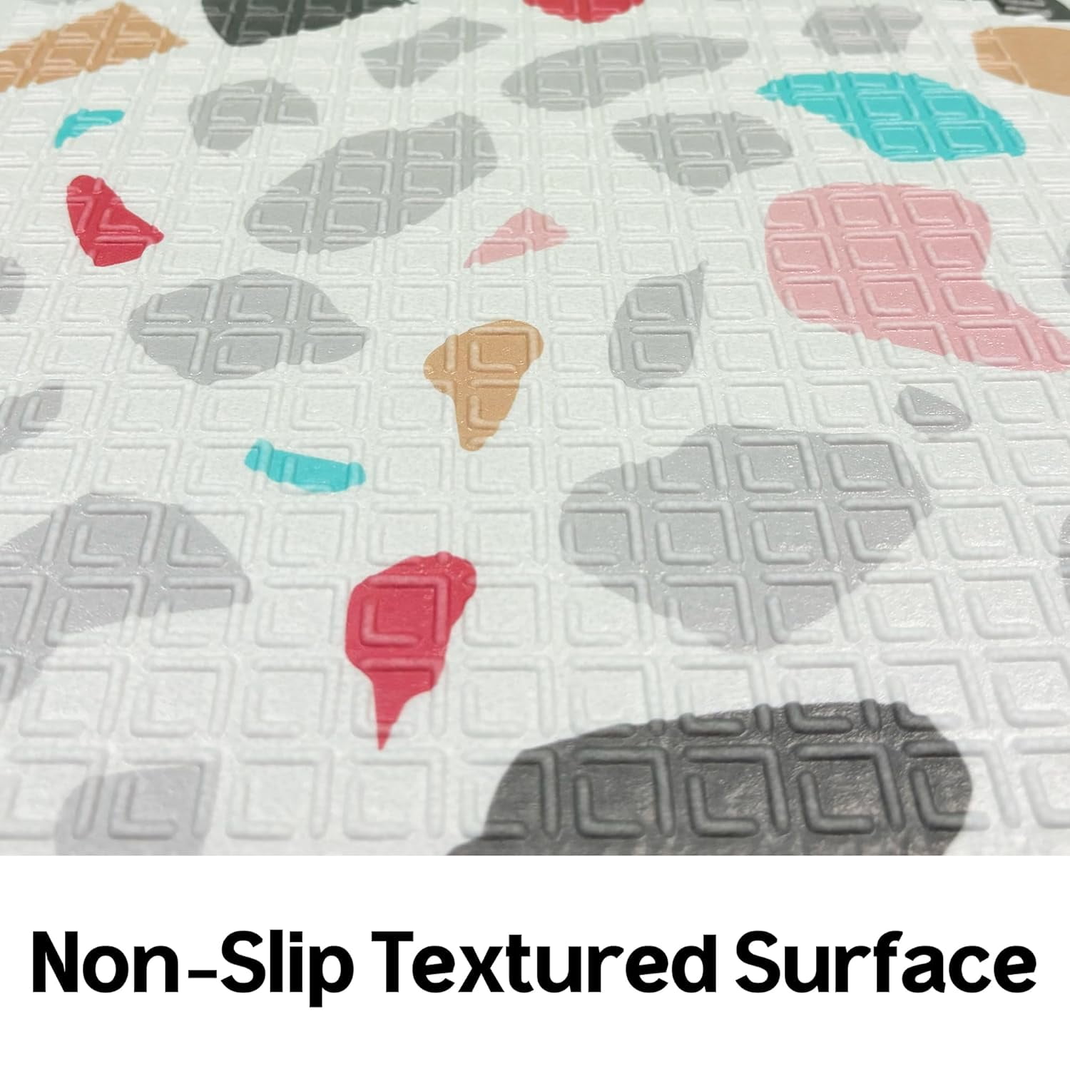 Parklon Baby Play Mat, Foldable & Portable, Large Size (78.7 x 55.1), Indoor, Outdoor, Waterproof, Made in Korea - Deco Terrazzo