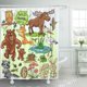 thumbnail image 1 of ABPHQTO Colorful Wild Collection Part All are Groups So Cortina de ducha 150x180 cm, 1 of 1