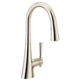 thumbnail image 1 of Moen 9126Nl Kurv Collection One-Handle Pulldown Kitchen Faucet Featuring Power Boost And Reflex, Polished Nickel, 1 of 5