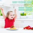 thumbnail image 2 of EeaseCA 1Set Useful Baby Feeding Fork Stainless Steel Spoon Infant Training Tableware, 2 of 8