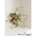 thumbnail image 3 of Guirnalda de luces LED con flores de Pascua artificiales, ramas de pino, guirnalda navideña para hacer tú mismo, decoraciones navideñas para el hogar, 3 of 5