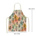 thumbnail image 2 of JHGoosa Small Fresh Cactus Printed Apron Green Plant Printed Apron Home Cleaning Parent Child Apron Waterproof And Oil Proof Coverall Kitchen Supplies, 2 of 4