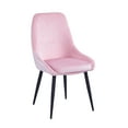 thumbnail image 3 of Porthos Home Fern Dining Chairs, Velvet Upholstery, Steel Legs (Set of 2), 3 of 8