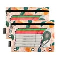 thumbnail image 2 of 2 Pack Pencil Bag 9.84x6.1 Inch 3-Ring Page Turning Folder Zipper Pencil Case Pencil Bag Page Turning File BagPink Peach, 2 of 6
