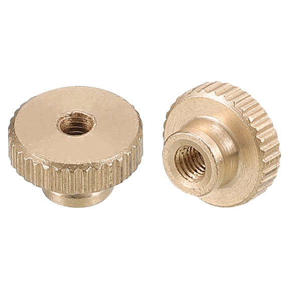 Uxcell Knurled Thumb Nuts, 10 Pack M3 x D11mm x H6.5mm Brass Knurled Nut with High Head Adjusting Nuts