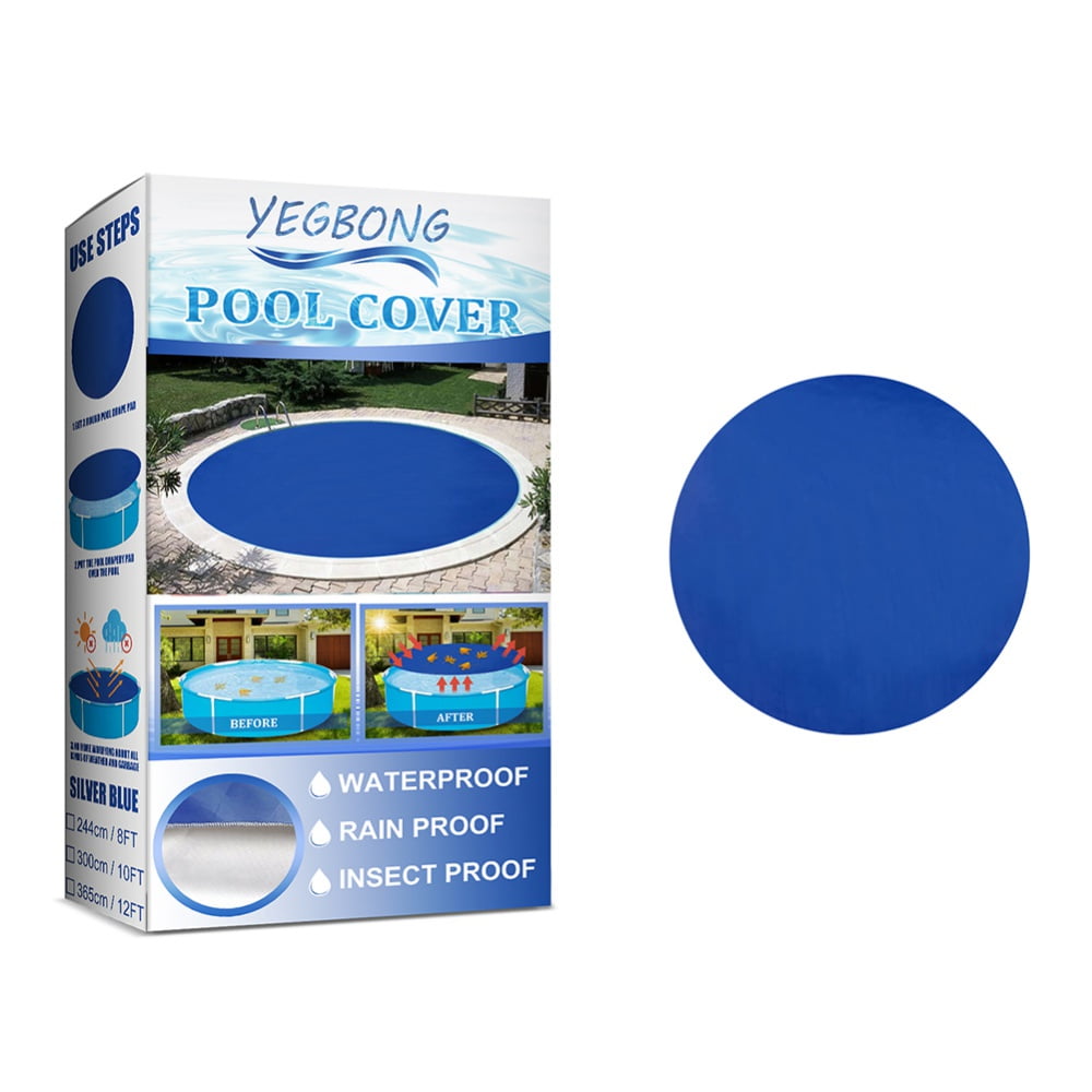 8 Feet Blue Solar Pool Covers Round Solar Cover Inflatable Swimming Pool Cloths Solar Cover for