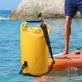 thumbnail image 6 of QccHieUs Dry Bag Waterproof 10L Adjustable Shoulder Straps Dry Backpack Float Bag for Ski yellow, 6 of 9