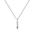 thumbnail image 2 of XWSHYW Productos de Salud Collar con Colgante de Meditación, Atención Plena, Joyería de Acero de Titanio, Silbato de Hilo de Tubo Largo, 2 of 6
