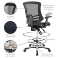 thumbnail image 7 of Modway Calibrate Adjustable Swivel Mesh Fabric Drafting Chair in Black, 7 of 7