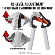 GD Iron Grip 80 12lv Hand Grip Strengthener (26-181lbs) Adjustable Hand Grips for Strength Training Wrist and Forearm Strength Trainer