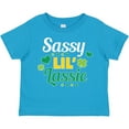 thumbnail image 3 of Inktastic Saint Patrick's Day Sassy Lil' Lassie with Shamrocks Boys or Girls Toddler T-Shirt, 3 of 5