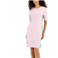 thumbnail image 1 of Kasper Womens Crepe Colorblock Sheath Dress, Pink, XX-Large, 1 of 1