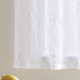 thumbnail image 5 of Better Homes & Gardens Quatrefoil Embroidered Detail, White, 3 Piece Tier and Valance Set, Sheer, 36”W x 60”L, Indoor, Adult, 5 of 6