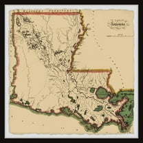 Marmont Hill Colored Outline Framed Wall Art, 1.50" x 18.00"