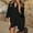 Black, variant on Wozhidaoke Swimsuit Coverup For Women Beach Bathing Suit Swim Bikini Swimsuit Oversized Cover Up Dresses Black One Size